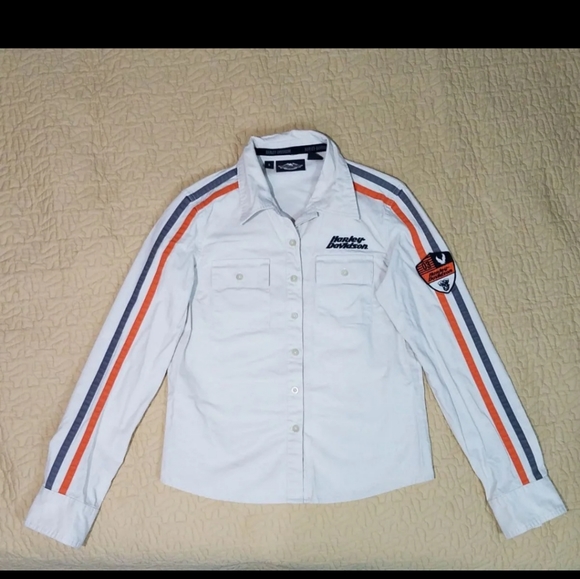 Vintage Harley Davidson buttondown S - Picture 2 of 7